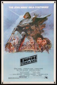 2t230 EMPIRE STRIKES BACK studio style B 1sh '80 George Lucas sci-fi classic, cool art by Tom Jung!