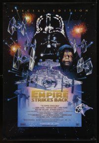 2t231 EMPIRE STRIKES BACK style C advance 1sh R97 Lucas classic sci-fi epic, great art by Drew!