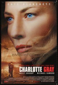 2t132 CHARLOTTE GRAY English 1sh '01 huge close-up of Cate Blanchett, Gillian Armstrong directed!
