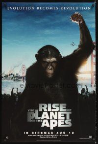 2t571 RISE OF THE PLANET OF THE APES teaser DS English 1sh '11 James Franco, Freida Pinto!