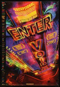 2t235 ENTER THE VOID 1sh '09 directed by Gaspar Noe, striking colorful image!