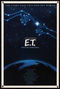 2t220 E.T. THE EXTRA TERRESTRIAL 1sh R85 Steven Spielberg classic, wonderful constellation art!