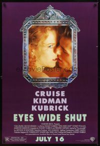 2t246 EYES WIDE SHUT advance DS 1sh '99 Stanley Kubrick, c/u of Tom Cruise & Nicole Kidman!