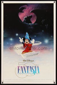 2t248 FANTASIA int'l DS 1sh R90 great image of Mickey Mouse, Disney musical cartoon classic!