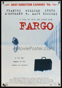 2t249 FARGO int'l 1sh '96 Coen Brothers, a lot can happen in the middle of nowhere!