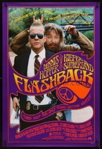 2t259 FLASHBACK 1sh '90 hippie Dennis Hopper & uptight Kiefer Sutherland!