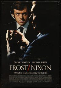 2t269 FROST/NIXON DS 1sh '08 Ron Howard directed, Frank Langella, Sam Rockwell!