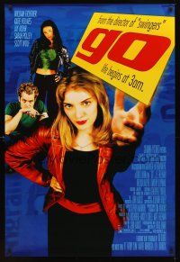 2t284 GO DS 1sh '99 Katie Holmes, Sarah Polley, drugs, directed by Doug Liman!