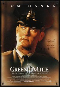2t295 GREEN MILE advance DS 1sh '99 great art of Tom Hanks, Stephen King prison fantasy!