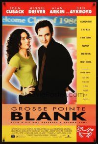 2t299 GROSSE POINTE BLANK DS 1sh '97 John Cusack, Driver, even a hitman deserves a second shot!