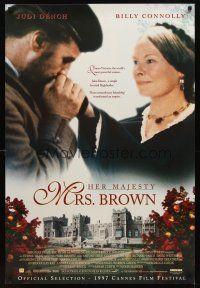 2t315 HER MAJESTY MRS. BROWN DS 1sh '97 John Madden, Billy Connolly kisses Judi Dench's hand!
