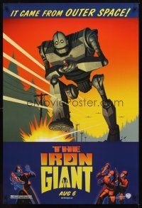 2t368 IRON GIANT advance DS 1sh '99 animated modern classic, cool cartoon robot image!
