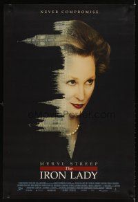 2t370 IRON LADY DS 1sh '11 cool image of Meryl Streep as Margaret Thatcher!