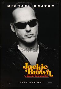 2t378 JACKIE BROWN teaser 1sh '97 Quentin Tarantino, Michael Keaton in shades!