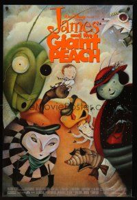 2t380 JAMES & THE GIANT PEACH DS 1sh '96 Disney fantasy cartoon, Jane Smith art!