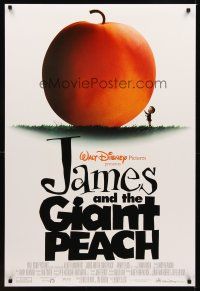 2t381 JAMES & THE GIANT PEACH DS 1sh '96 Walt Disney stop-motion fantasy cartoon!