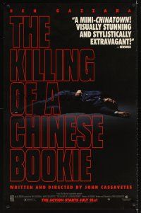 2t393 KILLING OF A CHINESE BOOKIE video 1sh R90s John Cassavetes, Ben Gazzara, Seymour Cassel!