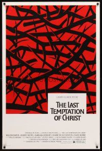 2t405 LAST TEMPTATION OF CHRIST 1sh '88 directed by Martin Scorsese, Willem Dafoe as Jesus!