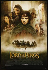 2t427 LORD OF THE RINGS: THE FELLOWSHIP OF THE RING advance 1sh '01 J.R.R. Tolkien, Elijah Wood!