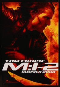 2t470 MISSION IMPOSSIBLE 2 teaser DS 1sh '00 Tom Cruise in John Woo directed action!