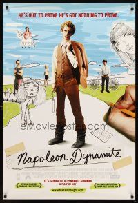 2t495 NAPOLEON DYNAMITE advance DS 1sh '04 Jared Hess, Jon Heder's got nothing to prove!