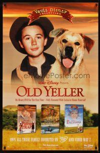 2t510 OLD YELLER video 1sh R02 Dorothy McGuire, Tommy Kirk, Walt Disney's most classic canine!