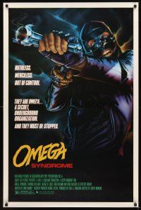 2t512 OMEGA SYNDROME 1sh '87 Ken Wahl, George DiCenzo, ruthless & out of control!