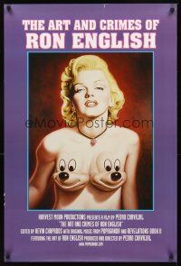 2t542 POPAGANDA: THE ART & CRIMES OF RON ENGLISH 1sh '05 art of Marilyn Monroe & Mickey!