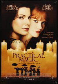 2t543 PRACTICAL MAGIC advance 1sh '98 sexy witches Sandra Bullock & Nicole Kidman!