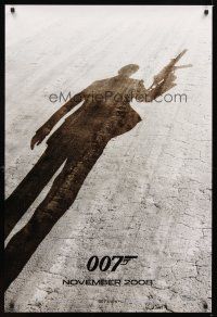 2t547 QUANTUM OF SOLACE teaser DS 1sh '08 Daniel Craig as James Bond, cool shadow image!