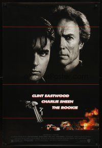 2t580 ROOKIE 1sh '90 Clint Eastwood directs & stars w/Charlie Sheen!