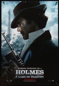 2t619 SHERLOCK HOLMES: A GAME OF SHADOWS teaser DS 1sh '11 Robert Downey Jr in title role!