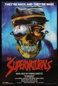 2t699 SUPERNATURALS video 1sh '86 LeVar Burton, they're back and they're mad, creepy art!