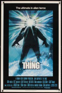 2t711 THING 1sh '82 John Carpenter, cool sci-fi horror art, the ultimate in alien terror