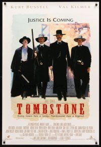 2t729 TOMBSTONE DS 1sh '93 Kurt Russell as Wyatt Earp, Val Kilmer as Doc Holliday