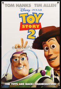 2t733 TOY STORY 2 advance DS 1sh '99 Woody, Buzz Lightyear, Disney and Pixar animated sequel!