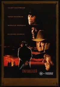 2t751 UNFORGIVEN int'l 1sh '92 gunslinger Clint Eastwood, Morgan Freeman, Gene Hackman!
