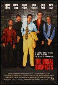 2t753 USUAL SUSPECTS rare recalled first printing 1sh '95 Baldwin, Byrne, Kevin Spacey with watch!