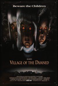 2t759 VILLAGE OF THE DAMNED advance DS 1sh '95 John Carpenter horror, image of creepy kids!