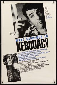 2t769 WHAT HAPPENED TO KEROUAC 1sh '86 like spiders across the stars, cool image of Jack!