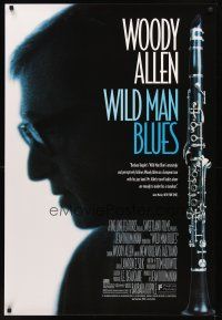 2t772 WILD MAN BLUES 1sh '98 Woody Allen w/clarinet, jazz music documentary!