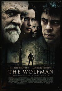 2t782 WOLFMAN DS 1sh '10 Benicio Del Toro, Anthony Hopkins, Emily Blunt & Hugo Weaving!