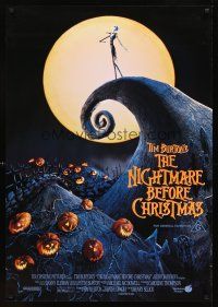 2r074 NIGHTMARE BEFORE CHRISTMAS Aust 1sh '93 Tim Burton, Disney, great Halloween horror image!