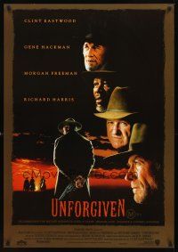 2r080 UNFORGIVEN Aust 1sh '92 Clint Eastwood, Gene Hackman, Richard Harris, Morgan Freeman