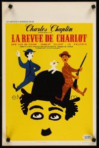 2r557 CHAPLIN REVUE Belgian '59 Charlie comedy compilation, great artwork by Leo Kouper!