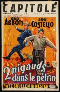 2r565 DANCE WITH ME HENRY Belgian '56 Bud Abbott & Lou Costello in mixed up comedy carnival!