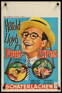 2r575 FUNNY SIDE OF LIFE Belgian '63 great wacky artwork of Harold Lloyd, compilation!