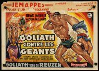 2r578 GOLIATH AGAINST THE GIANTS Belgian '61 Brad Harris, Goliath Contro I Giganti, action art!