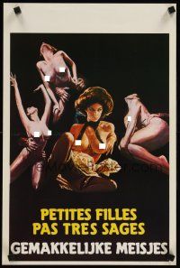 2r618 PETITES FILLES PAS TRES SAGES Belgian '81 art of sexy topless women!