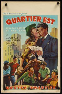 2r639 SMART ALECKS Belgian '50s artwork of Leo Gorcey & The East Side Kids, pretty Gale Storm!